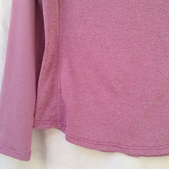 Prana Stripes Top Kinley Shirt Women's Medium Collared Long Sleeves Button Front - Picture 9 of 12